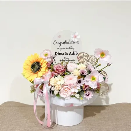 Bloom Box Akrilik Ucapan Wedding Arcamanik